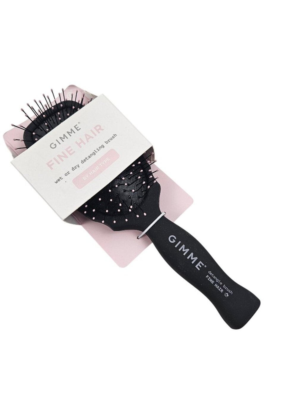 Gimme Detangling Hair Brush Fine Hair Wet or Dry Comfort Grip Handle NIP